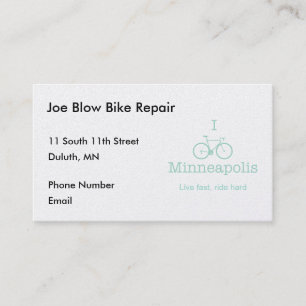 Tarjeta De Citas I Bike Minneapolis