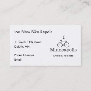 Tarjeta De Citas I Bike Minneapolis