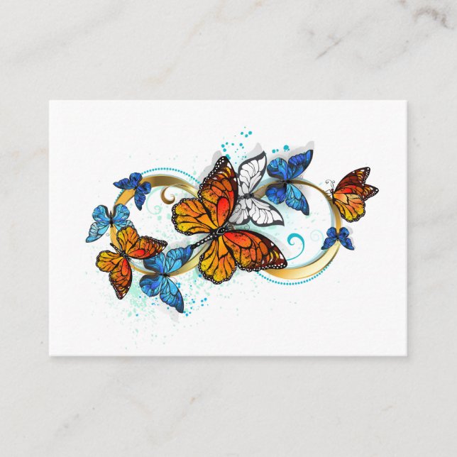 Tarjeta De Citas Infinidad de Mariposas Monarca (Anverso)