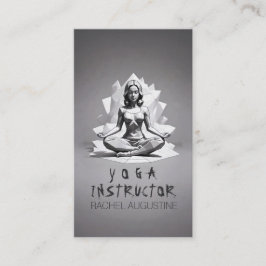 Tarjeta De Citas Instructor de Meditación de Yoga Maestro de Reiki 
