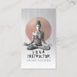 Tarjeta De Citas Instructor de Meditación de Yoga Reiki Master Lotu