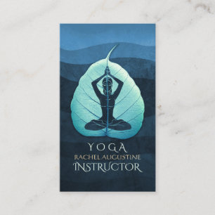 Tarjeta De Citas Instructor de YOGA Meditación Pose Bodhi Corte de
