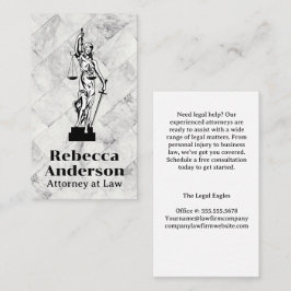 Tarjeta De Citas Justicia ciega | Abogado | Ley | Legal