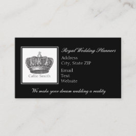 Tarjeta De Citas La corona del rey clásico