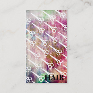 Tarjeta De Citas la galaxia del grunge scissors cosmotology del