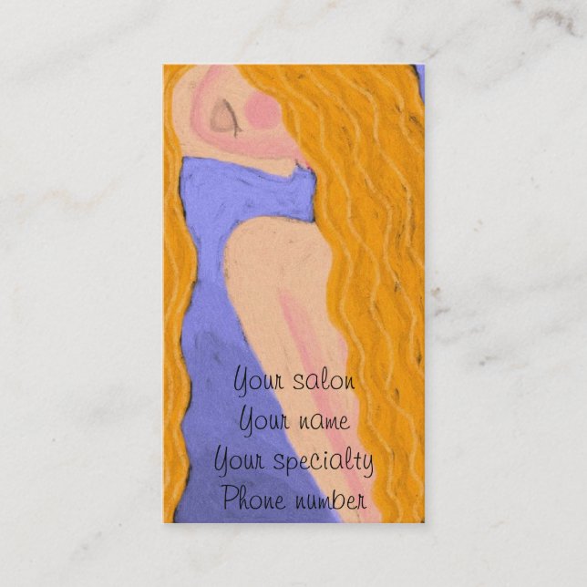 Tarjeta De Citas Lady Godiva Hair Stylist Business Card (Anverso)