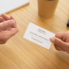 Tarjeta De Citas Lawyer Attorney At Law Classy White