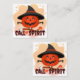 Tarjeta De Citas Llamado de Espíritu de Halloween