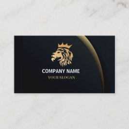 Tarjeta De Citas Logo de León Elegante Profesional