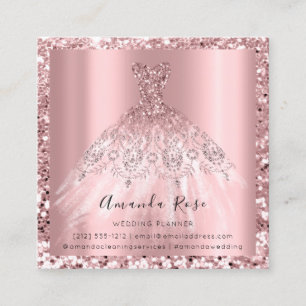 Tarjeta De Citas Logotipo de la foto del rosa color de rosa del
