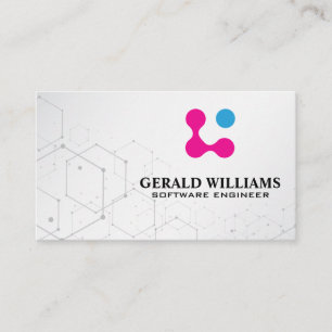 Tarjeta De Citas Logotipo de tecnología moderna