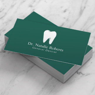 Tarjeta De Citas Logotipo dental de cuidado dental Llave Verde azul