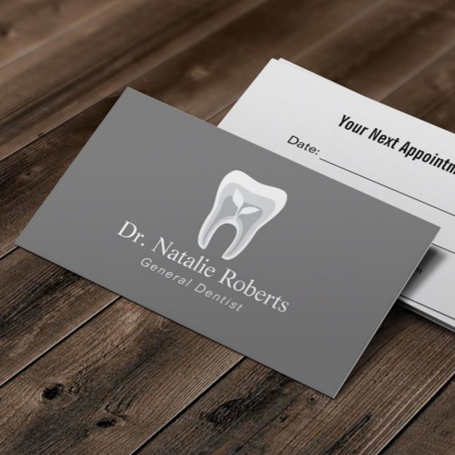 Tarjeta De Citas Logotipo dental profesional Cuidado dental (Subido por el creador)