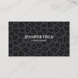 Tarjeta De Citas Lugares elegantes de pantera negra