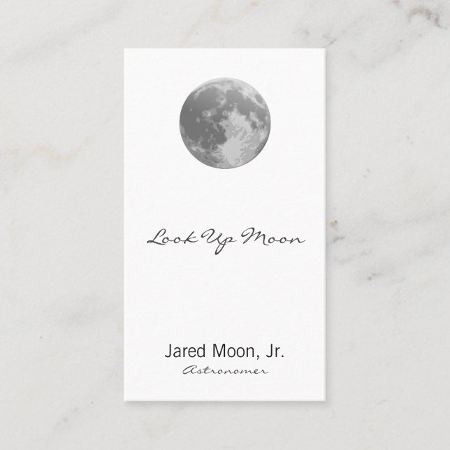 Tarjeta De Citas Luna Llena (Anverso)