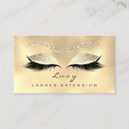 Tarjeta De Citas Makeup Nombre de ceja de ojos Lash Purpurina Champ