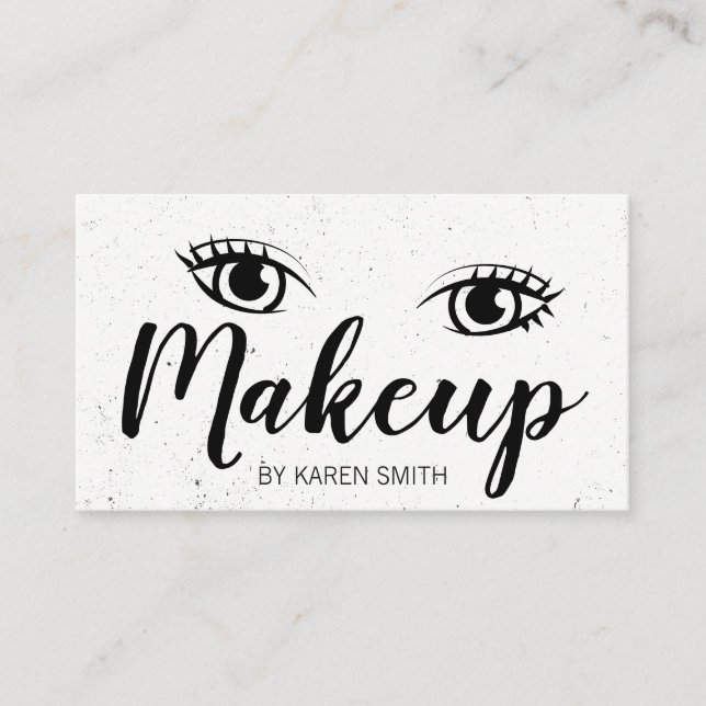 Tarjeta De Citas maquillaje de belleza (Anverso)