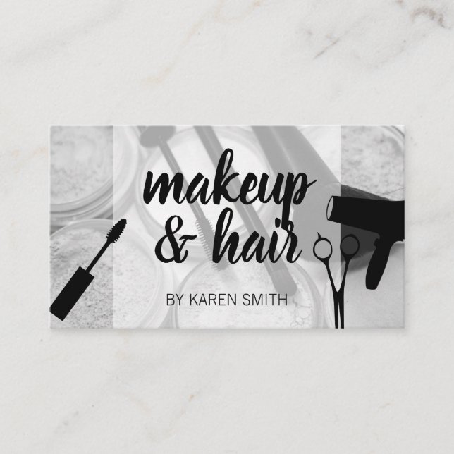 Tarjeta De Citas Maquillaje y pelo (Anverso)