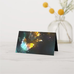 Tarjeta De Citas Mariposa luminosa y mariposas nocturnas