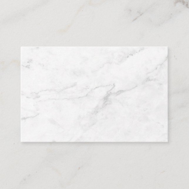 Tarjeta De Citas Mármol Blanco (Anverso)