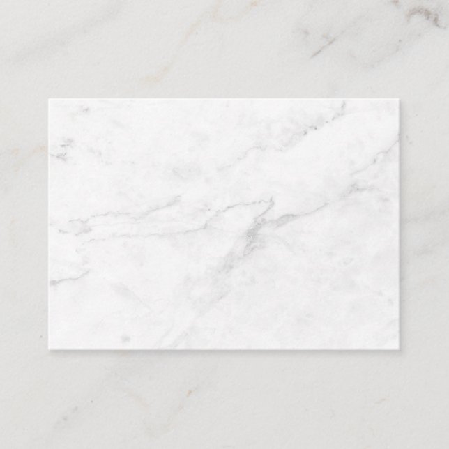 Tarjeta De Citas Mármol Blanco (Anverso)