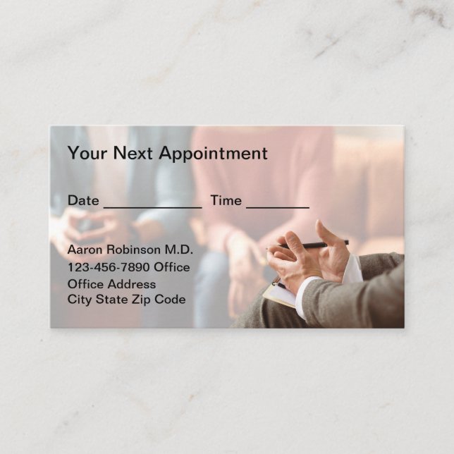 Tarjeta De Citas Marriage Counselor Appointment Business Cards New (Anverso)