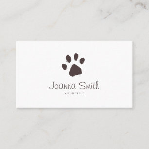 Tarjeta De Citas Mascota Caminando Perro Paw Sitting Vet Nombramien