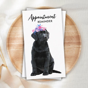Tarjeta De Citas Mascota de Dog Walker Sitter Puppy Labrador Busine