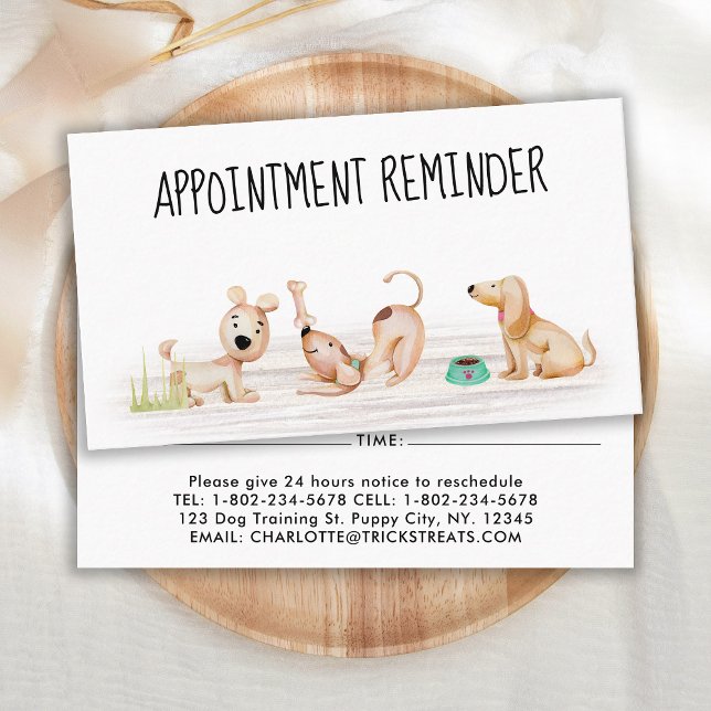 Tarjeta De Citas Mascota de entrenamiento de perros Sitter Recordat (Subido por el creador)