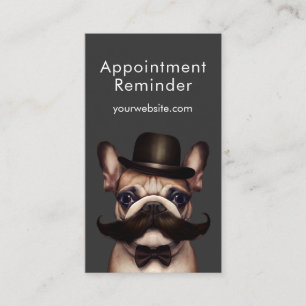 Tarjeta De Citas Mascota Groomer Fun Bulldog francés
