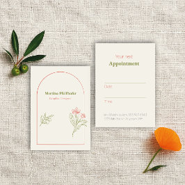 Tarjeta De Citas Mediterranean & Elegant