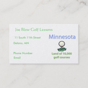 Tarjeta De Citas Minnesota Golfer