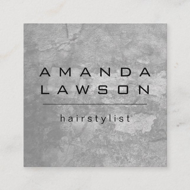 Tarjeta De Citas Moda Grunge Gray (cita) (Anverso)