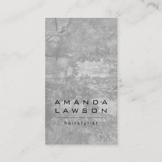 Tarjeta De Citas Moda Grunge Gray (cita) (Anverso)