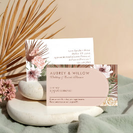 Tarjeta De Citas Moda moderna Floración de color de agua bohemia