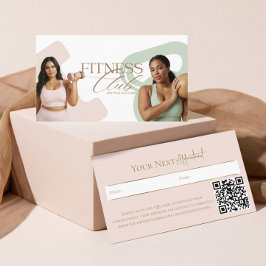 Tarjeta De Citas Modern Elegant Fitness Personal Trainer Photo