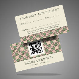 Tarjeta De Citas Modern Organic Botanical Appointment Card