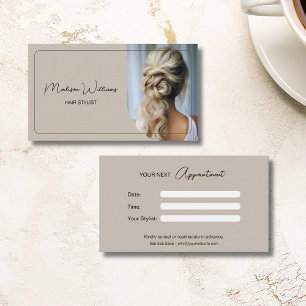 Tarjeta De Citas Moderna foto Personalizado de estilo pekinés