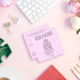 Tarjeta De Citas Moderno Boho Wildflower Bridal Hair Estilista Flor