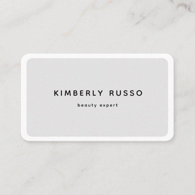 Tarjeta De Citas Moderno, de moda, salón (Anverso)