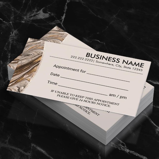 Tarjeta De Citas Moderno spa de cobre y oro (Subido por el creador)