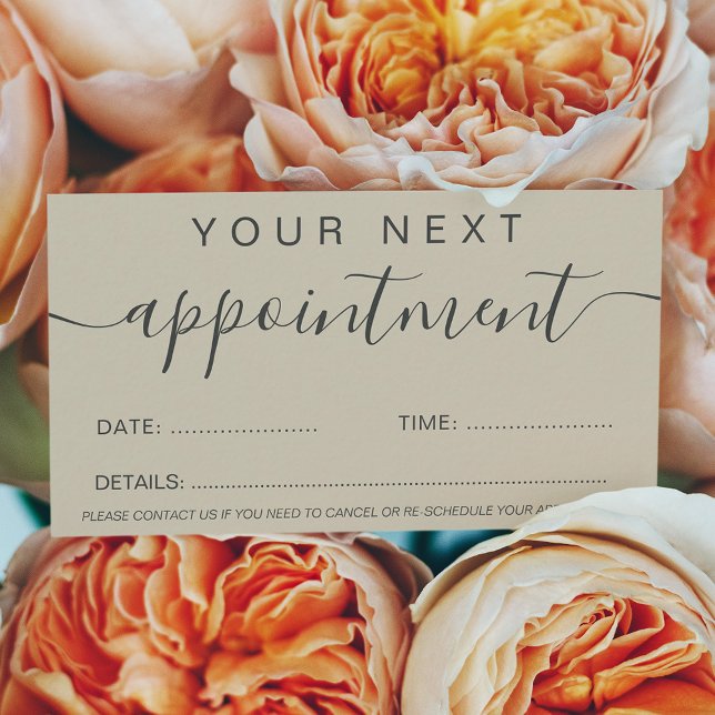 Tarjeta De Citas Moderno tono de tierra de moda que profesional (Subido por el creador)