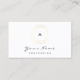 Tarjeta De Citas Monograma Dandelion Diamond White Gold Blogger