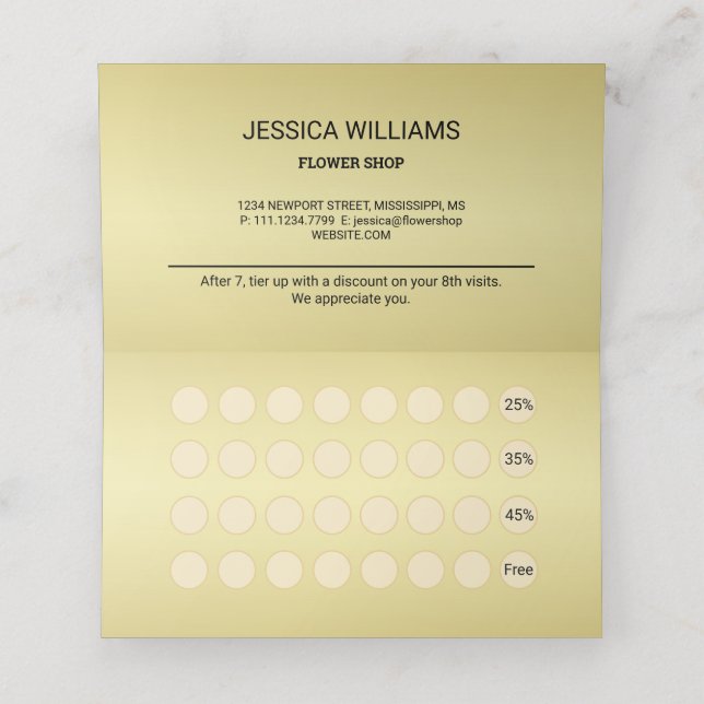 Tarjeta De Citas Monstera, flor brillante de oro, sobre negro (Interior desplegado)