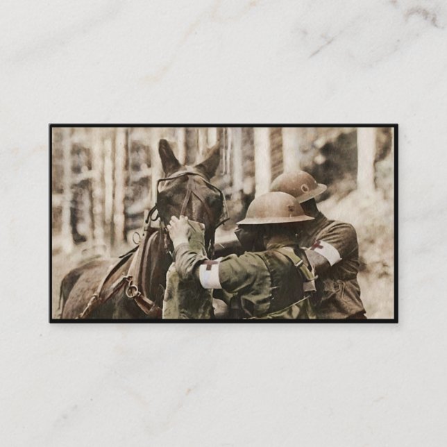 Tarjeta De Citas Mule de Missouri en una máscara de gas (Anverso)