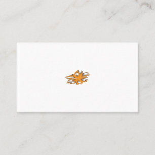Tarjeta De Citas Naranja amarillento, decorativo amarillo anaranjad