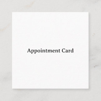 Tarjeta De Citas Negocio Profesional al Cuadrado 2,5" x 2,5" Plano