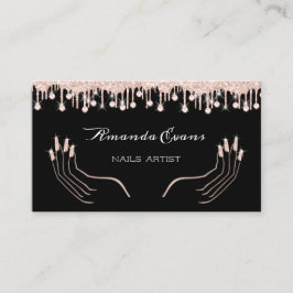 Tarjeta De Citas Nombramiento de artista de las uñas de manicura de