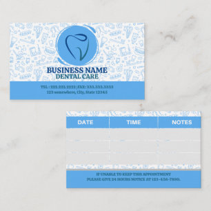 Tarjeta De Citas Nombramiento de Dentist Modern Tooth Logo