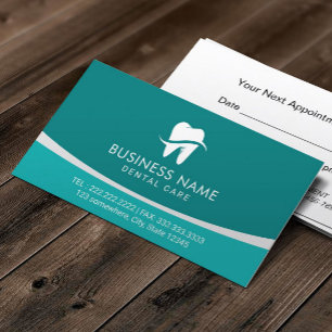 Tarjeta De Citas Nombramiento de Dentist Modern Tooth Logo
